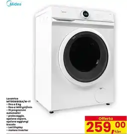 Interspar Midea Lavatrice MF100W80BA/W-IT offerta