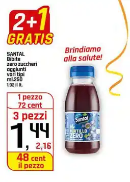 Famila Superstore SANTAL Bibite zero zuccheri aggiunti offerta
