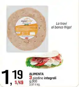 Famila Superstore ALIMENTA 3 piadine integrali offerta