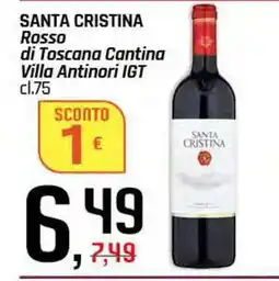 Famila Superstore SANTA CRISTINA Rosso di Toscana Cantina Villa Antinori IGT offerta