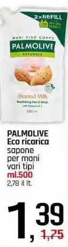 Famila Superstore PALMOLIVE Eco ricarica sapone per mani offerta