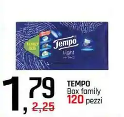 Famila Superstore TEMPO Box family 120 pezzi offerta