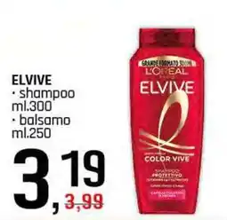 Famila Superstore ELVIVE shampoo balsamo offerta