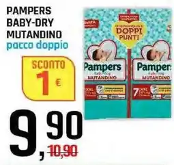 Famila Superstore Pampers baby-dry mutandino pacco doppio offerta