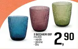 Famila Superstore 2 bicchieri dof offerta