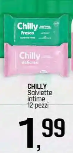 Famila Superstore CHILLY Salviette intime 12 pezzi offerta