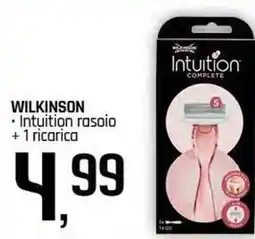 Famila Superstore WILKINSON Intuition rasoio + 1 ricarica offerta