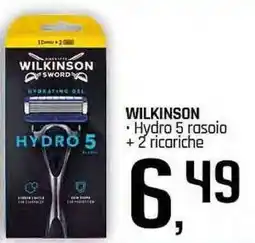 Famila Superstore WILKINSON Hydro 5 rasoio + 2 ricariche offerta