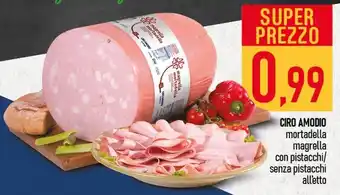 CIRO AMODIO mortadella magrella con pistacchi/ senza pistacchi