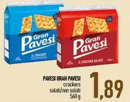 Ciro Amodio PAVESI GRAN PAVESI crackers salati/non salati offerta