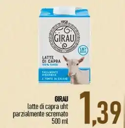Ciro Amodio GIRAU latte di capra uht parzialmente scremato offerta