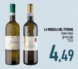 Ciro Amodio LA VINICOLA DEL TITERNO fiano dop greco igp offerta