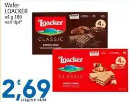 Sidis Wafer LOACKER offerta