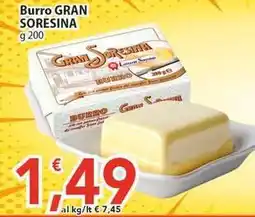 Sidis Burro GRAN SORESINA offerta