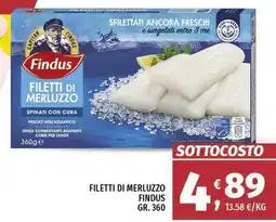 Vivo Supermercati Filetti di merluzzo FINDUS offerta
