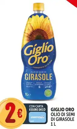 Deco Supermercati Giglio oro olio di semi di girasole offerta