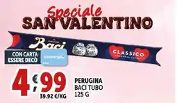 Deco Supermercati Perugina baci tubo offerta