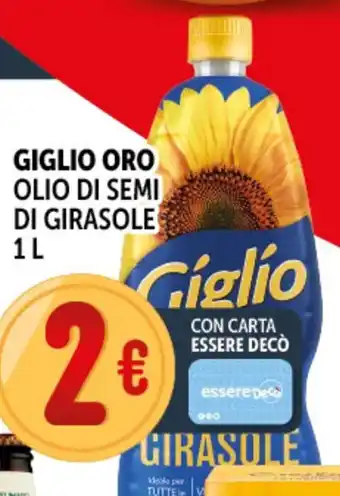 Giglio oro olio di semi di girasole