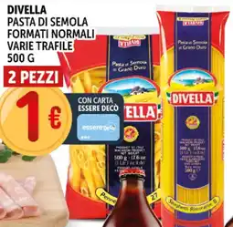 Deco Supermercati Divella pasta di semola formati normali offerta