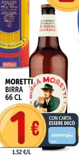 Deco Supermercati Moretti birra offerta