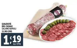 Deco Supermercati Golosità del casale salame napoli offerta