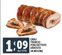 Deco Supermercati Cioli trancio porchettato arrosto offerta