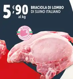 Deco Supermercati Braciola di lombo di suino italiano offerta
