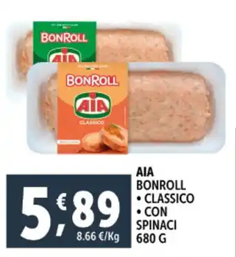 Deco Supermercati Aia bonroll classico con spinaci offerta