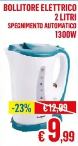 Satur Bollitore elettrico spegnimento automatico 1300W offerta