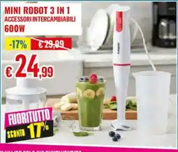 Satur Mini robot 3 in 1 accessori intercambiabili 600W offerta