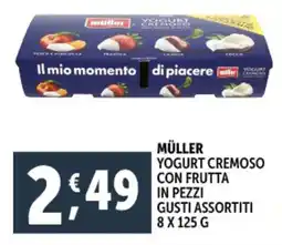 Deco Supermercati Müller yogurt cremoso con frutta in pezzi offerta