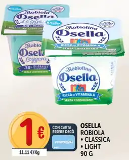 Deco Supermercati Osella robiola classica light offerta