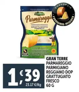 Deco Supermercati Gran terre parmareggio parmigiano reggiano dop grattugiato fresco offerta
