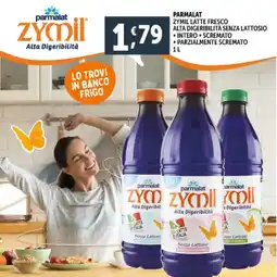 Deco Supermercati Parmalat zymil latte fresco alta digeribilità senza lattosio offerta