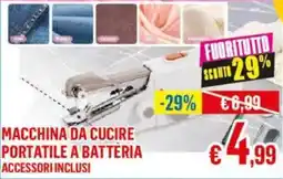 Satur Macchina da cucire portatile a batteria offerta
