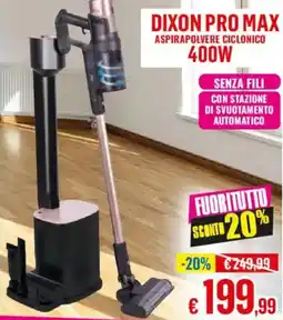 Satur Dixon pro max aspirapolvere ciclonico 400W offerta