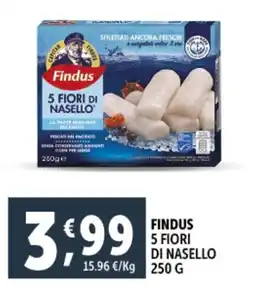 Deco Supermercati Findus 5 fiori di nasello offerta
