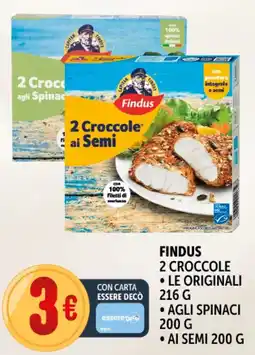 Deco Supermercati Findus 2 croccole le originali agli spinaci ai semi offerta