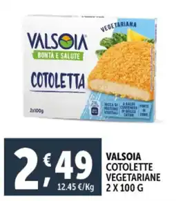 Deco Supermercati Valsoia cotolette vegetariane offerta
