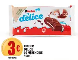 Deco Supermercati Kinder delice 10 merendine offerta