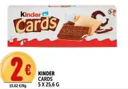Deco Supermercati Kinder cards offerta