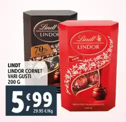Deco Supermercati Lindt lindor cornet offerta