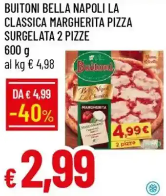 Buitoni bella napoli la classica margherita pizza surgelata