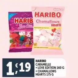 Deco Supermercati Haribo caramelle love edition chamallows hearts offerta