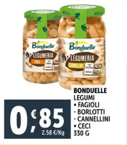 Deco Supermercati Bonduelle legumi fagioli - borlotti - cannellini ceci offerta