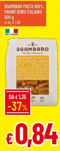 Galassia Sgambaro pasta 100% grano duro italiano offerta