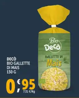 Deco Supermercati Decò bio gallette di mais offerta