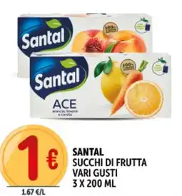Deco Supermercati Santal succhi di frutta offerta