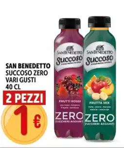 Deco Supermercati San benedetto succoso zero offerta