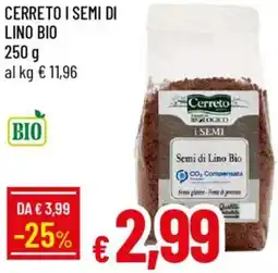 Galassia Cerreto i semi di lino bio offerta